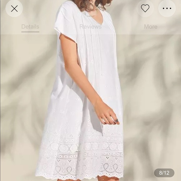 Casual Solid V-Neckline Knee-length A-line… - Picture 7 of 10